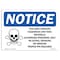 Signmission Sign, 7" H, 10" W, Rigid Plastic, Area Contains Hazardous Sign, Landscape, L-18585 OS-NS-P-710-L-18585 - alternate 1